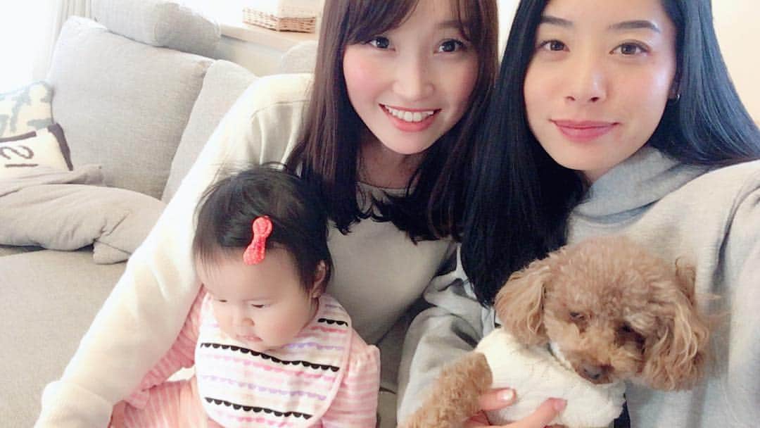 のインスタグラム：「なおみちゃん、りさぽん、わたし、べりーさん🐶💕可愛すぎて終始癒された😘💕❤️ #羽衣 #羽衣乙女」