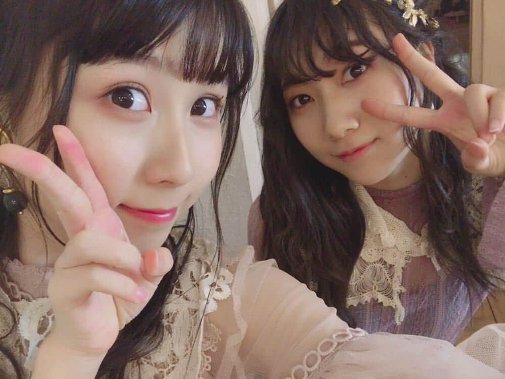 のインスタグラム：「今日はツーショット(●´ω｀●) るーちゃんの可愛さに負けて消えかけております(*´Д｀*)」