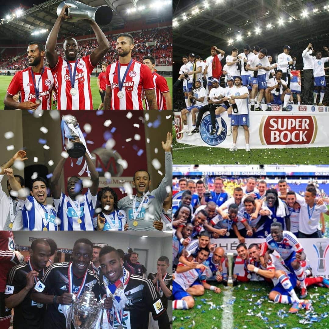 アリ・シソコのインスタグラム：「Thank god who gave me the oportunity to win some titles small or big all are important #proud  @ol @fcporto @olympiacosfc @teamcissokho」
