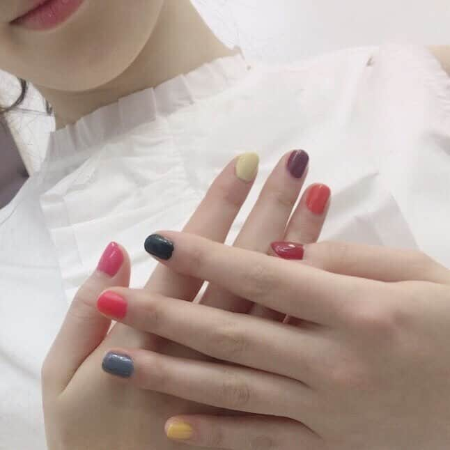 福原遥さんのインスタグラム写真 - (福原遥Instagram)「カラフルネイル💅  #VoCE」1月16日 13時00分 - haruka.f.official