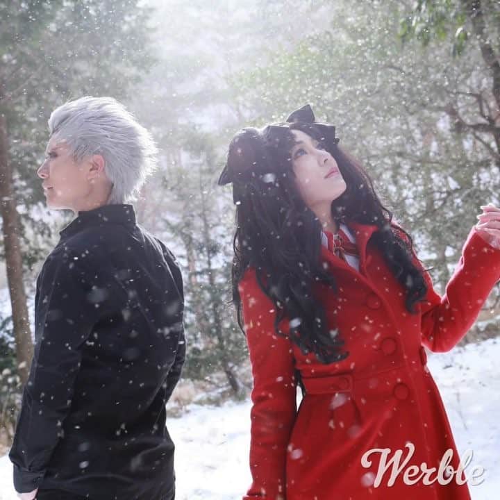 のインスタグラム：「Fate〜stay night〜  山に篭って雪撮影。実際はこんなヌルい降り方ではなかった…寒かったけど楽しかったです。」