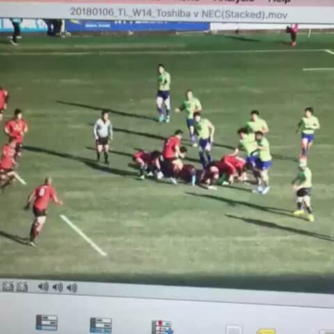 リーチマイケルのインスタグラム：「Smoked into ward 4 vs Nec . Pays to use foot work sometimes  #runitstraight #fua」