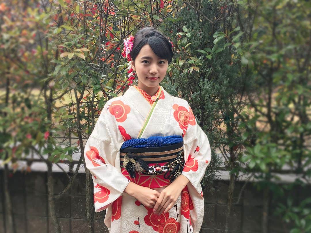 中川可菜さんのインスタグラム写真 - (中川可菜Instagram)「新成人の皆様、ご成人おめでとうございます🎉 そんな私も新成人！ 成人式に行ってきました。 ㅤ 振袖は #キモノハーツ さんのです👘 ちなみに、この帯…キモノハーツオリジナルのです！ 写真には写っていないのですが、ロゴも入っています✨ 大満足です！！ #kimonohearts  #振袖 #kimono #成人式 #成人」1月8日 15時18分 - nakagawa_kana