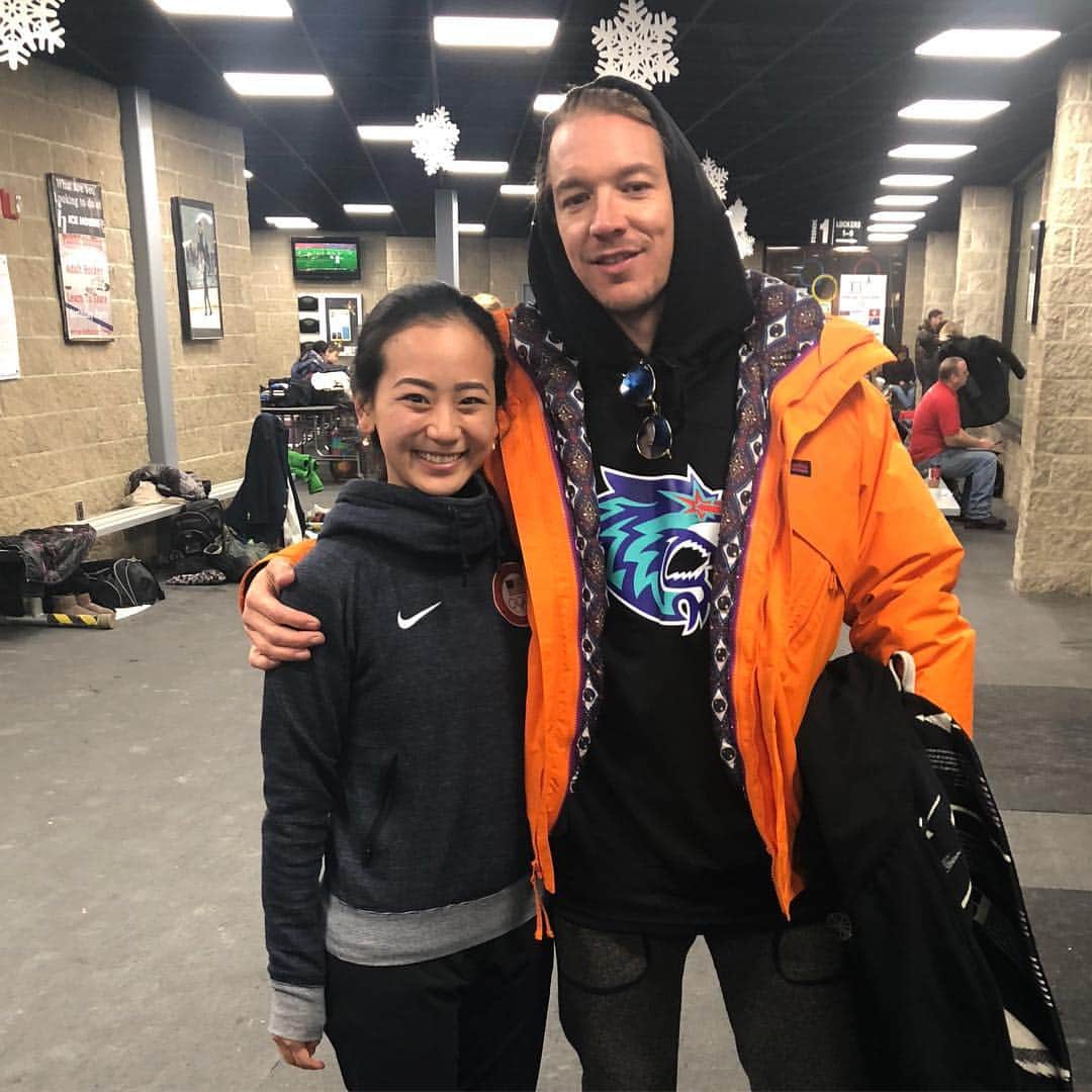 フェリシア・ザンのインスタグラム：「Today I met @diplo (😱😱😱 who is the NICEST) and we talked about the olympics (😱😱😱) sorry guys, but I’m still fangirling SO MUCH right now. 🤩🤩❣️💯 #diplo #olympics #stillinshock #internallyscreaming」