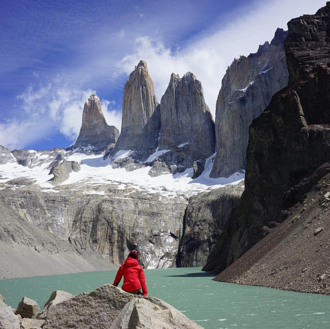 久保田智子のインスタグラム：「#torresdelpaine #chile #チリ #トーレスデルパイネ #パタゴニア #patagonia」