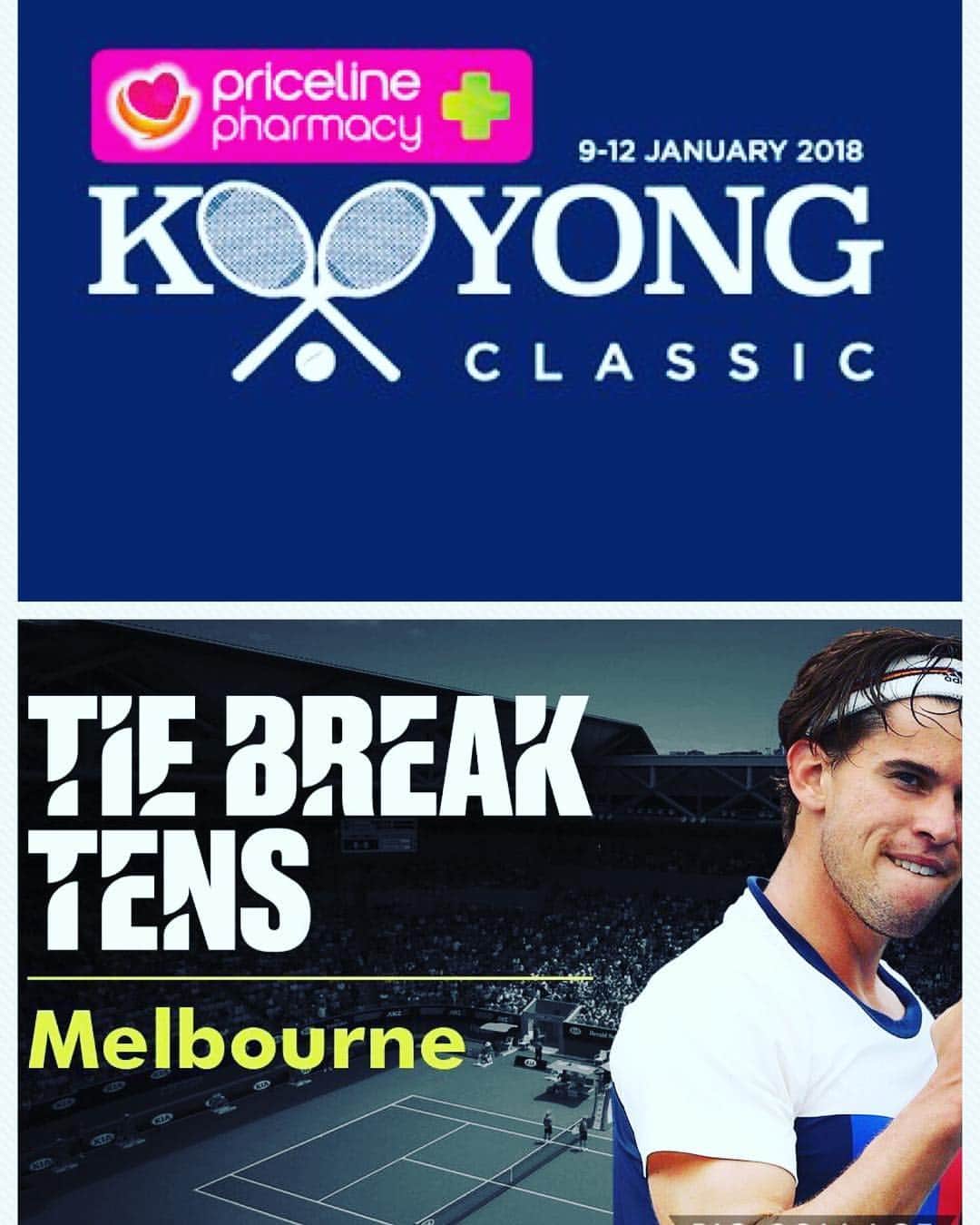ドミニク・ティエムさんのインスタグラム写真 - (ドミニク・ティエムInstagram)「Hello Melbourne! Tomorrow awaits the first big test for me here in Australia. First versus Novak Djokovic at the @kooyong_classic and then versus Stan Wawrinka at the @tiebreaktens! Can’t wait! #bamos #kyoongclassic #tiebreaktens」1月9日 17時17分 - domithiem