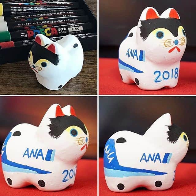 ANAのインスタグラム：「力作✨ （Photo：@nabe_54）  #anaタビキブン #戌年 #張り子 #犬 #日本文化 #dog #traditional  旅の思い出は「#anaタビキブン」をつけて投稿してね☆インスタやANAの各メディアでご紹介していきます！」