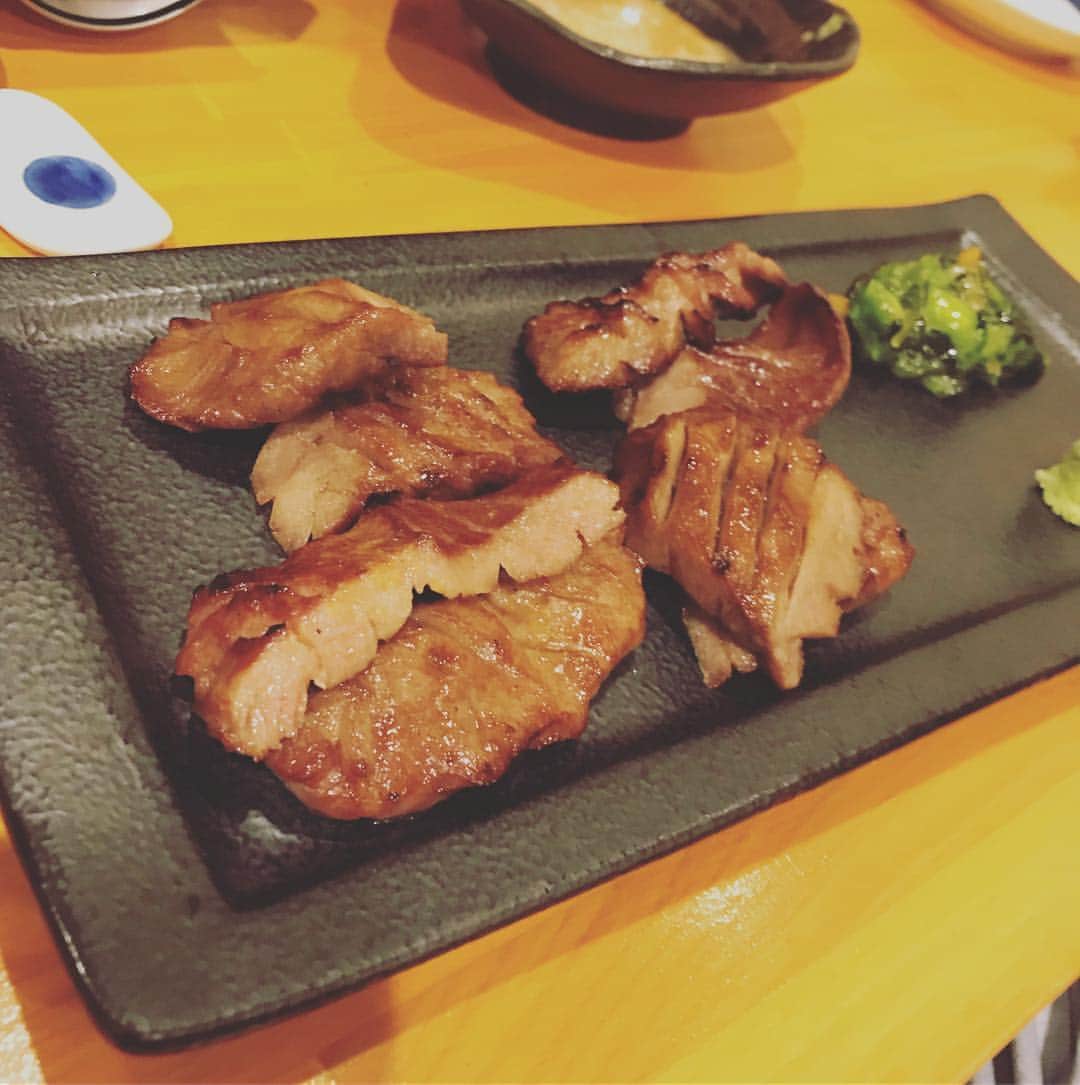 笠原大芽のインスタグラム：「牛タンハンパないって🤣 #宮崎#牛タン#キャンプ第2クール終了」