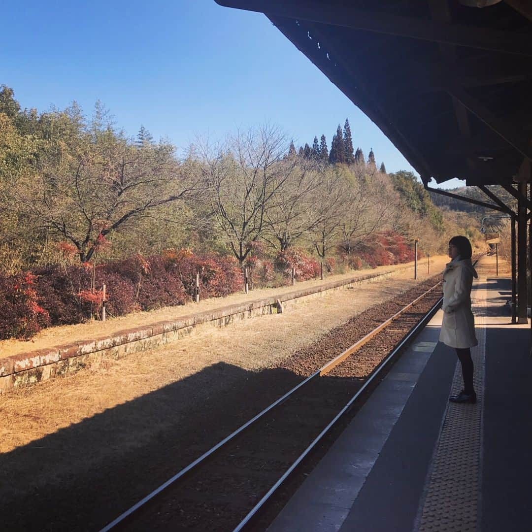 桜庭ななみさんのインスタグラム写真 - (桜庭ななみInstagram)「最近は鹿児島で映画「かぞくいろ」の撮影をしながら東京⇔鹿児島を行ったり来たり。 今日は東京に戻ってきたのですが その前に、空港の近くにある嘉例川駅という駅が県内最古の駅舎で凄く雰囲気があり素敵な駅だ‼︎と聞いてちょっと寄ってみました。 #桜庭ななみ #かぞくいろ #嘉例川駅」2月6日 19時13分 - nanamisakuraba_official