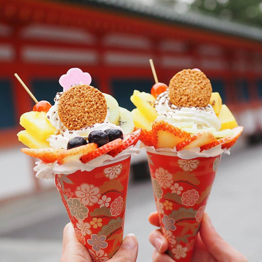 のインスタグラム：「べっぴんパルフェに幸せおいりパ麩ェ❤️ 京都・時代祭館十二十二👘 📍 京都市左京区岡崎西天王町97番地2 10:00ap〜6:00pm photo by @_hiistagram_」