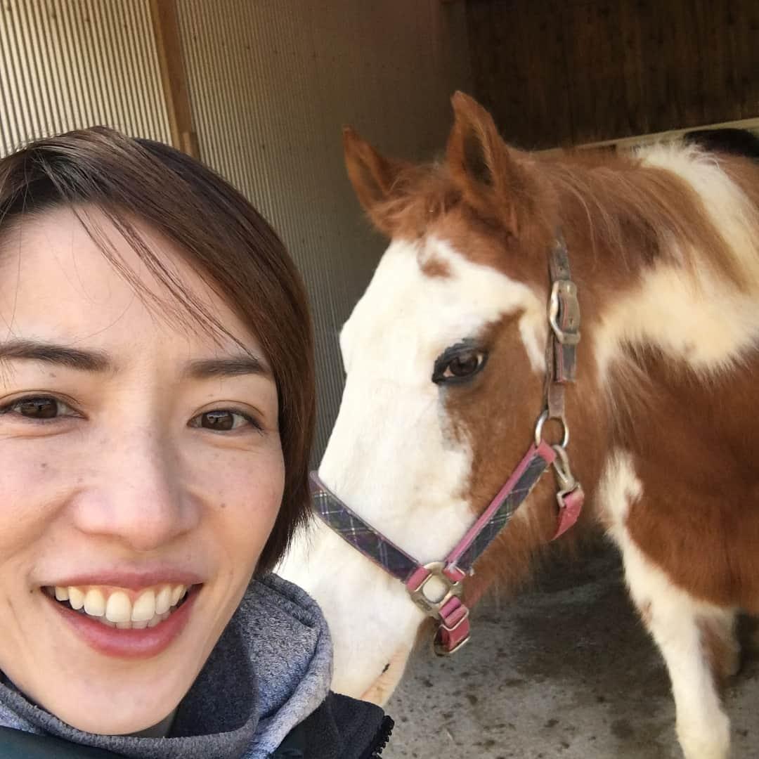 早霧せいなさんのインスタグラム写真 - (早霧せいなInstagram)「パッカパッカ🐴 おっとりで優しい お馬のミネコさんに乗りました。  #乗馬 #何年ぶりだろー #おそらく10年以上ぶり」2月7日 14時39分 - seinasagiri_official