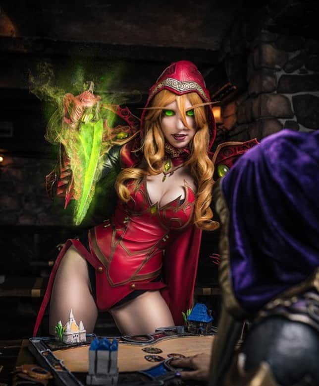Meepo Team Dota2のインスタグラム：「@alizacosplay and her Valeera ❤️✨❤️ #hots #gcg_cos #valeera #valeeracosplay #gamestagram」
