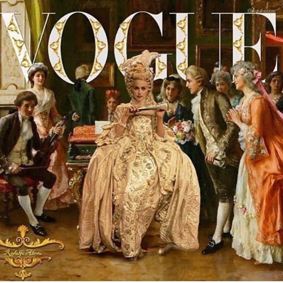 マドンナさんのインスタグラム写真 - (マドンナInstagram)「Loving this new Vogue cover.................what we risk reveals what we value ! 👑 🔥 🧡. #vogue #strikeapose #givegoodface #style #fashion. #beauty  @robertxavier」1月17日 22時24分 - madonna