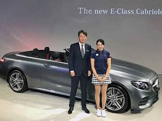 のインスタグラム：「メルセデス・ベンツの年頭会見で2018年度のサポート選手として紹介して頂きました！今年1年メルセデスのエンブレムが胸に入ります。よろしくお願いします！  #メルセデスベンツ」