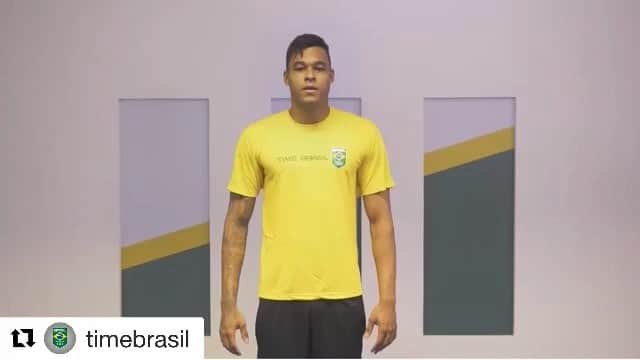 マテウス・サンタナのインスタグラム：「#Repost @timebrasil (@get_repost) ・・・ Os bastidores da primeira prova do #MovimenteSe estão aqui! A diversão e as risadas foram garantidas na gravação. 😂 Aproveite para conferir a prova completa na página do #TimeBrasil no Facebook!」