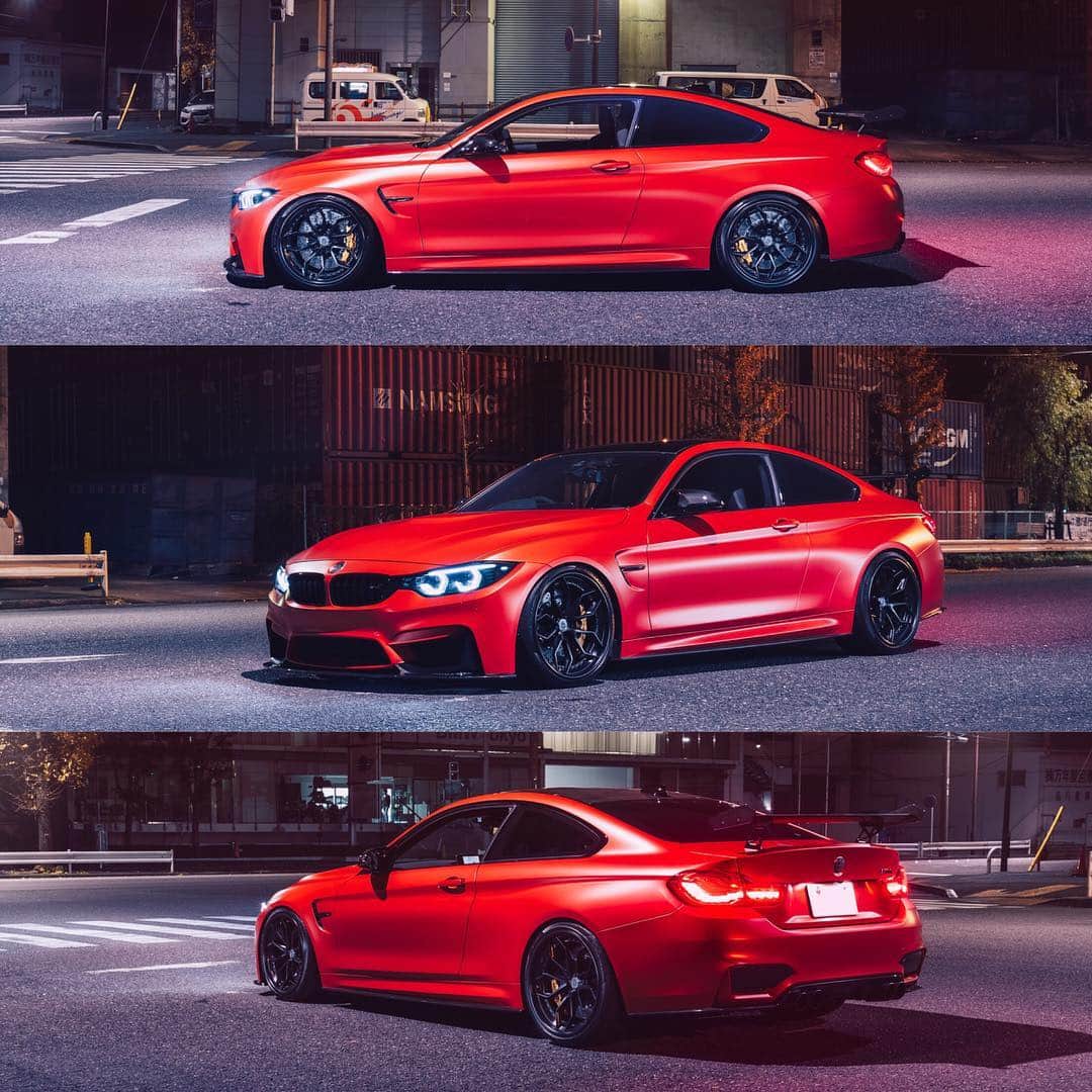 Fieldstone1993のインスタグラム：「BMW M4 owner @majishin4  #BMW #BMWM4 #HRE #bimmer #bimmerfest @bmw  @bmwjapan  @bmwm  @accessevolution_meguro  @hre_wheels  @hre_wheels_japan  @brembobrake  @3ddesign_japan  @advance.eight  @advanceeight.tokyo #自動車写真家」