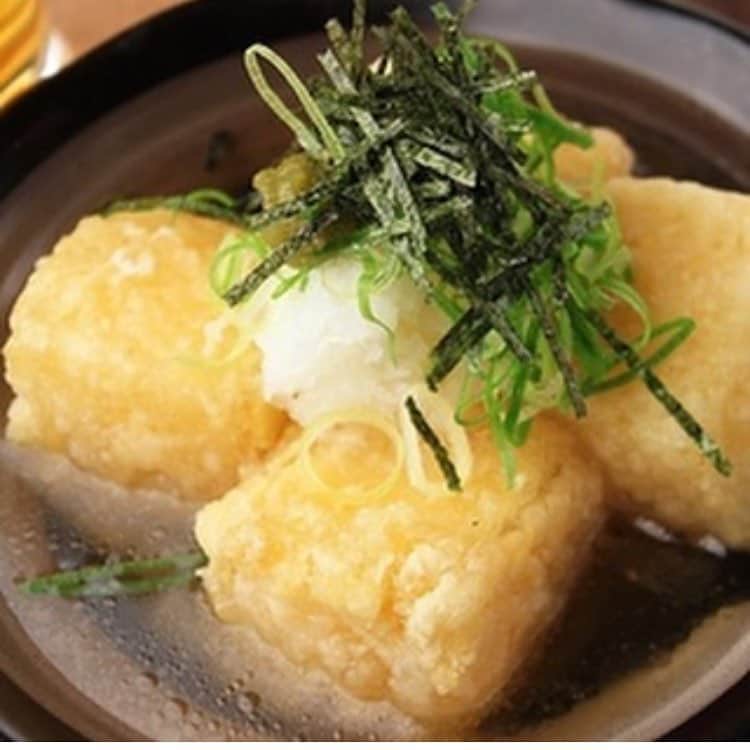 個室×炭火地鶏と朝獲れ海鮮 Goti明石店のインスタグラム：「今日の単品オーダー最多賞 以外に揚げ出し豆腐！！ #Goti#揚げ出し豆腐#居酒屋 #完全個室」