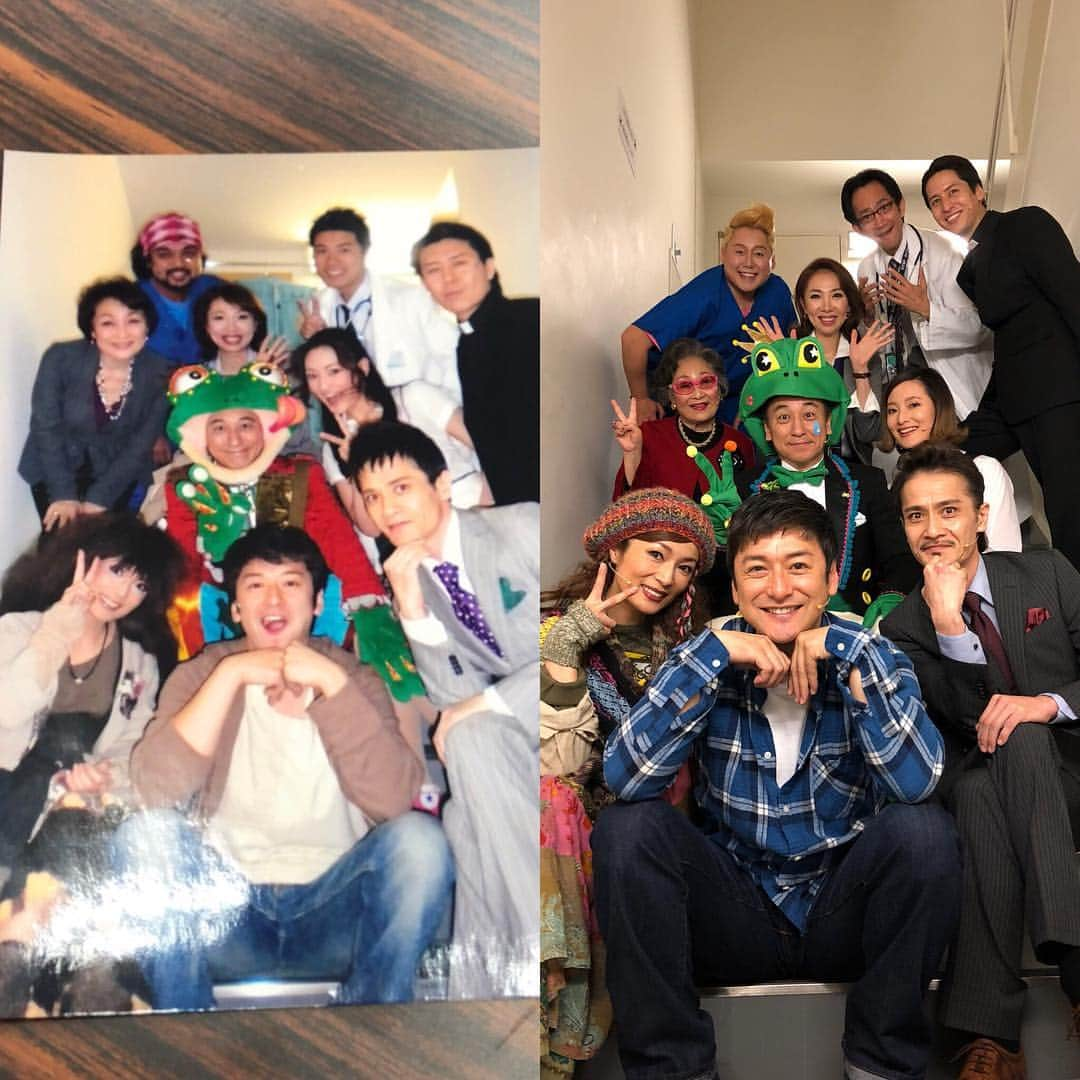 石丸幹二さんのインスタグラム写真 - (石丸幹二Instagram)「🐸ニューブレイン2009&2018🐸 初風さんが持っていらした初演の写真と並べてみました。  #パパイヤ鈴木  #田村雄一  #友石竜也 #石丸幹二 #マルシア #畠中 洋 #樹里咲穂 #初風 諄 #赤坂泰彦 #本間ひとし #伊礼彼方 #中村百花 #五大輝一 ⭐️#TENTH の一部 ⭐️東京と同じスタイルでやります。 7月31日(火)18:30 8月1日(水)13:30.18:30 今日発表になりました。 今年のメンバーでお届けします 劇場でお待ちしてます！」1月21日 15時27分 - team_kanji_ishimaru