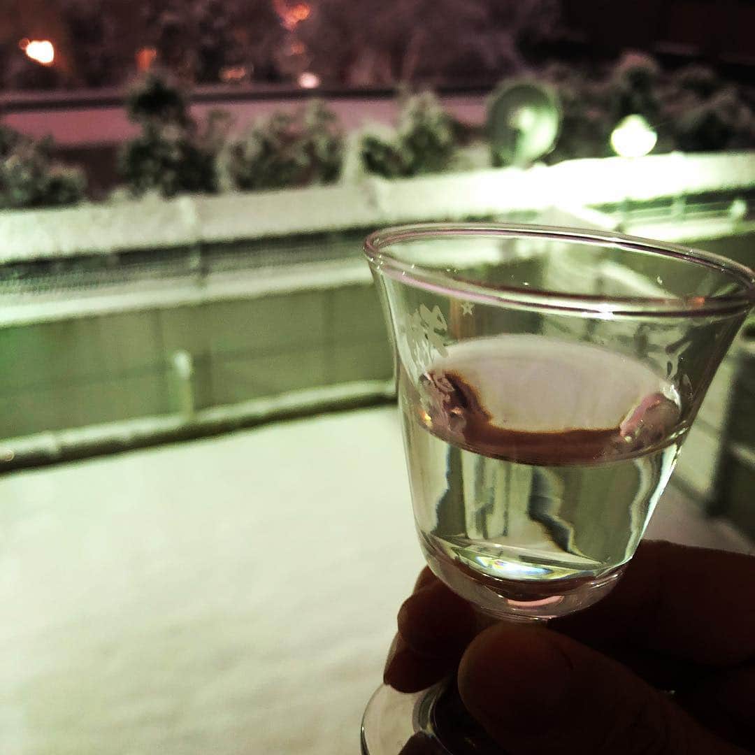 柳下毅一郎さんのインスタグラム写真 - (柳下毅一郎Instagram)「雪見酒」1月22日 20時38分 - garth_y