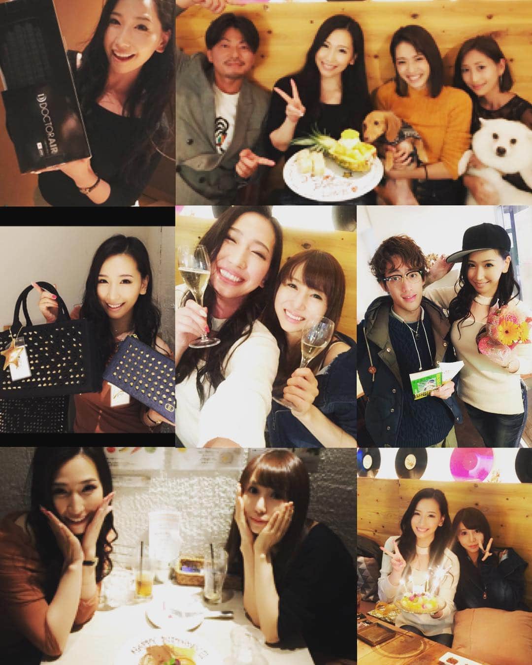 佐山愛のインスタグラム：「・ 2週間放置しちゃったので、 お誕生日お祝いしてもらったときの 写真でも〜と思ったけど 載せれる写真少なすぎて笑ったww ・ てなわけで、 載せても問題なさそうな写真を いくつかまとめてみた♪♪ ・ みんな大好きや〜❤️」