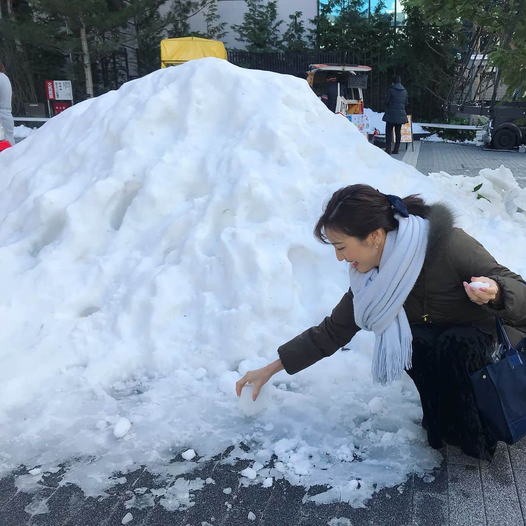 小澤陽子さんのインスタグラム写真 - (小澤陽子Instagram)「まだ日陰には、雪が残っていました…☃❆ 今回は雪だるまも何も作らなかったなぁ〜😭😭」1月24日 14時26分 - yoko.ozawa729