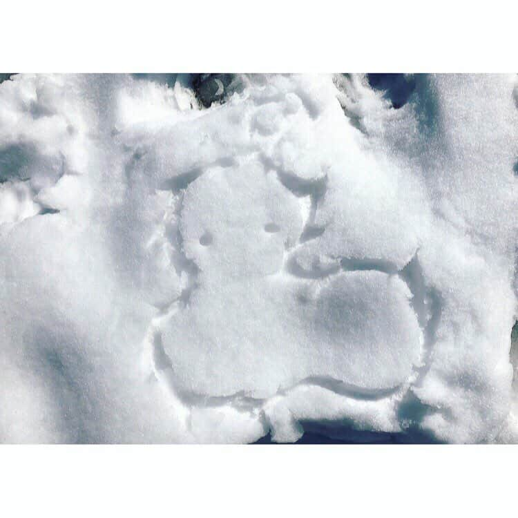 hirokoさんのインスタグラム写真 - (hirokoInstagram)「ひょっこり☃️ #雪 #もへもへ #皆さん #お足元 #お気をつけください #🙇‍♀️ #こたつ #を #着たい #今日この頃 #❄️」1月24日 15時27分 - hiroko_official