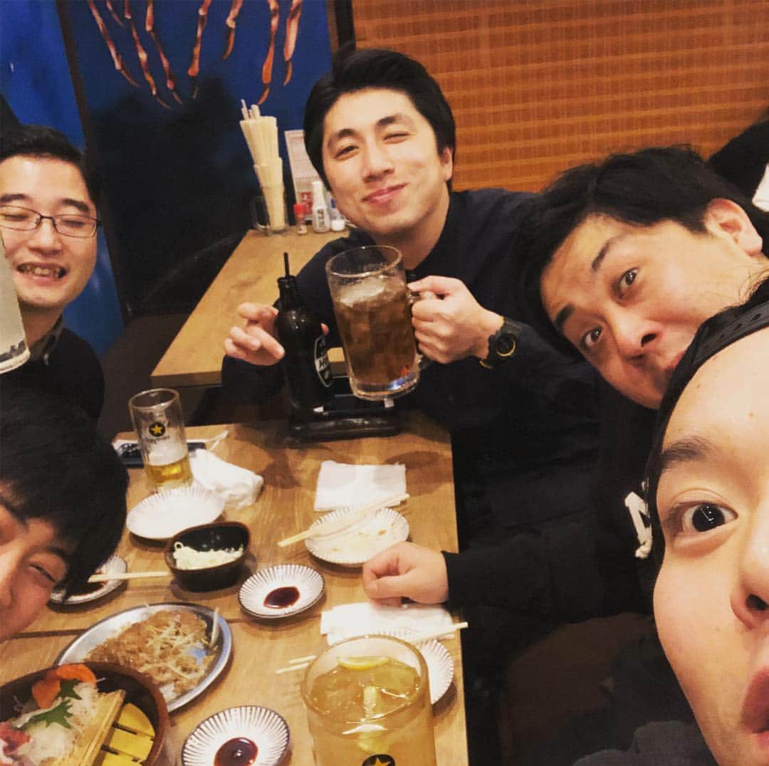 坂田 光のインスタグラム：「#たばふじ藤本さん呑み #ありがとう良い東大です」