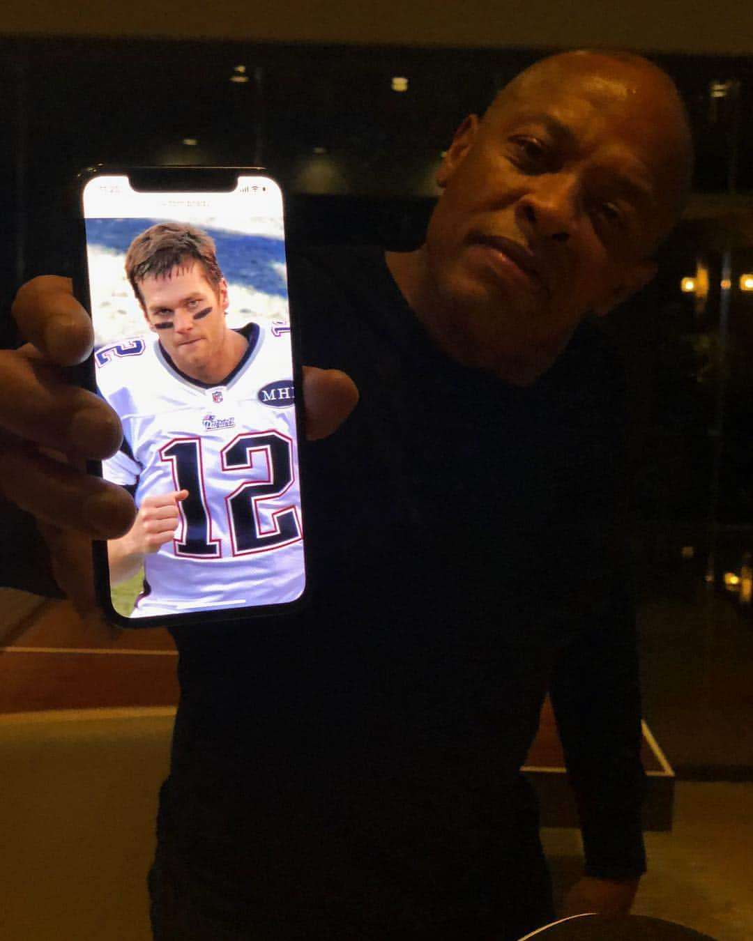 ドクター・ドレーのインスタグラム：「The GOAT #SuperBowlLII」