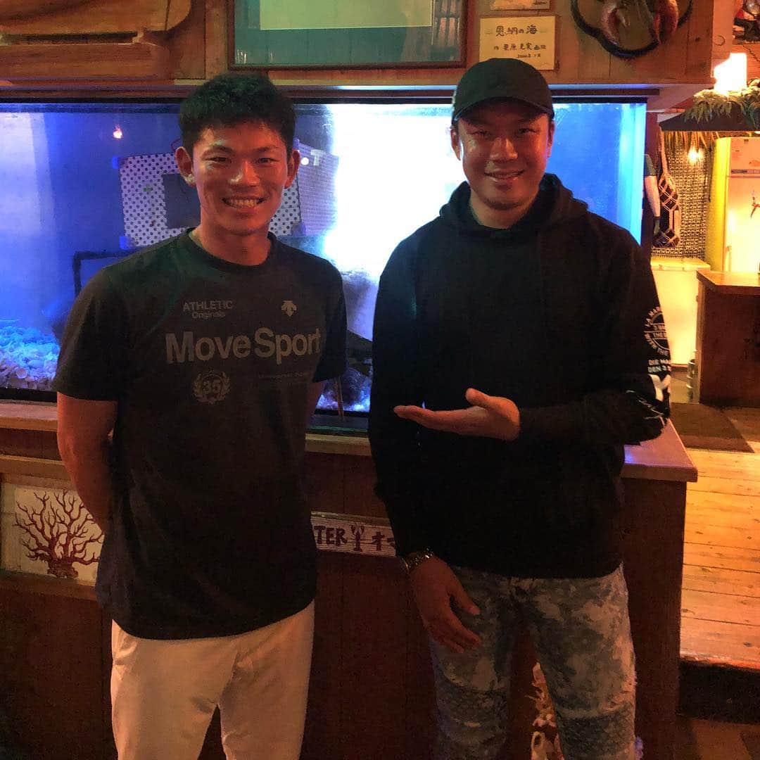 大野雄大のインスタグラム：「W大野😍どっちもイケメン😍キャー #大野 #おおの #オオノ #ohno #22はブスの方の大野とは言わせません笑 あ、これでちうにちの大野2人になった。笑」