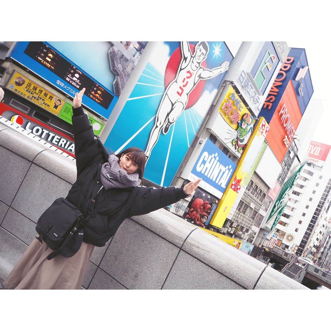 森高愛さんのインスタグラム写真 - (森高愛Instagram)「大阪〜🐙💛 . . #スライドして見てね▶️ #大阪 #大阪旅行  #グリコ #新世界」1月29日 14時35分 - ai_moritaka_official