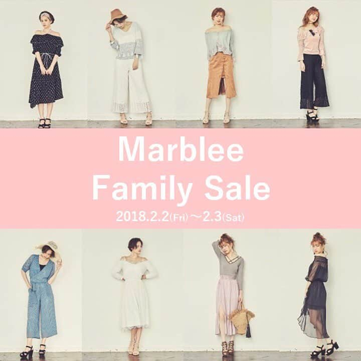 Marbleeさんのインスタグラム写真 - (MarbleeInstagram)「🎊Marblee Family Sale開催🎊 日頃の感謝の気持ちを込めてファミリーセールを開催致します❣️ 冬物新作や春先取りのアイテムがMAX90％OFFに★ サンプル品は500円からご用意しております♪ . 皆様お誘いあわせの上、是非ご来場くださいませ。 . DAY：2018.2.2(Fri)～2.3(Sat) TIME：11：00-19：00 PLACE： 東京都渋谷区神宮前4-4-11 センティネル原宿1階 TEL：070-6674-5085 . . ※お支払は現金もしくは、1万円以上お買い上げの場合は クレジットカードをご利用頂けます。 . . #ファミリーセール #ファミセ #familysale #sale #marblee #マーブリー #sale #セール #bargain #バーゲン #レディースアパレル #冬物新作 #new #新作 #春先取り #max90%off #90%off #プチプラ #表参道 #omotesando #fashion #ファッション #コート #アウター #ワンピース #トップス #スカート #パンツ #バッグ #アクセサリー」1月29日 21時47分 - marblee_tokyo