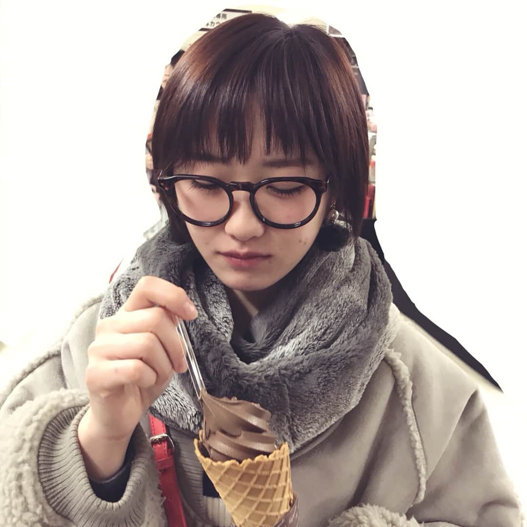 工藤遥さんのインスタグラム写真 - (工藤遥Instagram)「chocolate🍫ice🍦 チョコ好きの友達に連れられて。  #工藤遥  #チョコレート  #アイス」2月2日 16時09分 - haruka_kudo.official