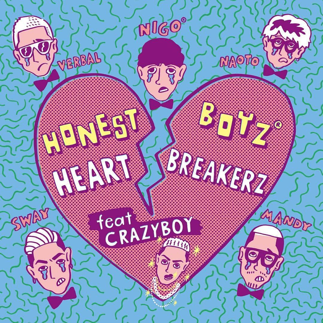 HONEST BOYZさんのインスタグラム写真 - (HONEST BOYZInstagram)「HONEST BOYZ®  HeartBreakerZ feat. CRAZYBOY 2018.02.05 Digital Release決定！  限定アナログ盤も《PKCZ® ギャラリーストア》にて 777 枚(¥777 税抜)限定リリース！」2月2日 17時00分 - honestboyz_official