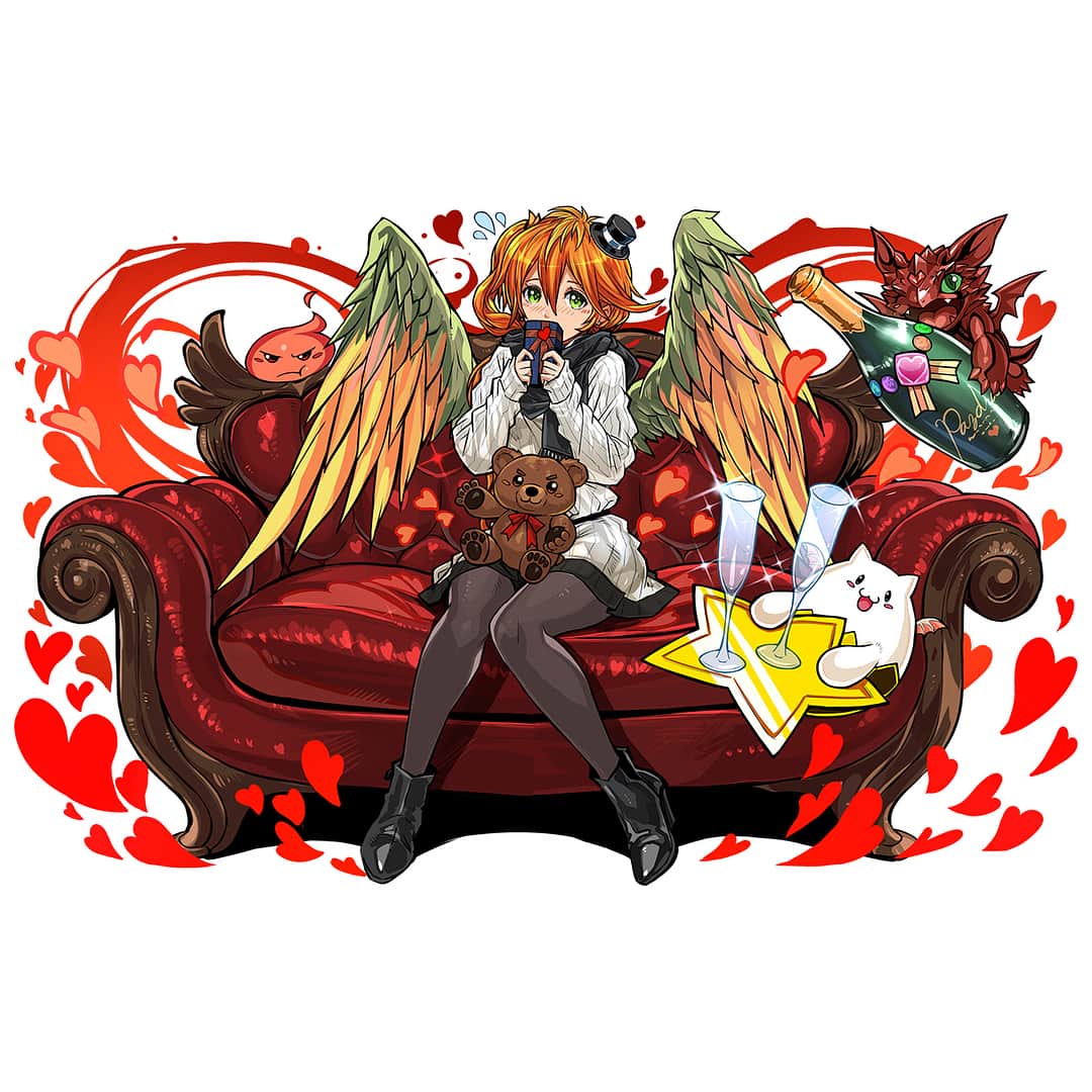 のインスタグラム：「近日、日本版で登場するモンスターイラストを公開！① Here's a sneak peek at the new monsters coming soon to the Japan server! (Part 1 of 2) #パズドラ #バレンタイン #公式 #安達洋介 #イトウヨウイチ #日野慎之助 #鈴木香織 #茶壱 #PAD #PuzzleAndDragons #Official #puzzle #dragon #Valentine #YosukeAdachi #YoichiIto #ShinnosukeHino #Saichi #퍼즐앤드래곤 #퍼드」