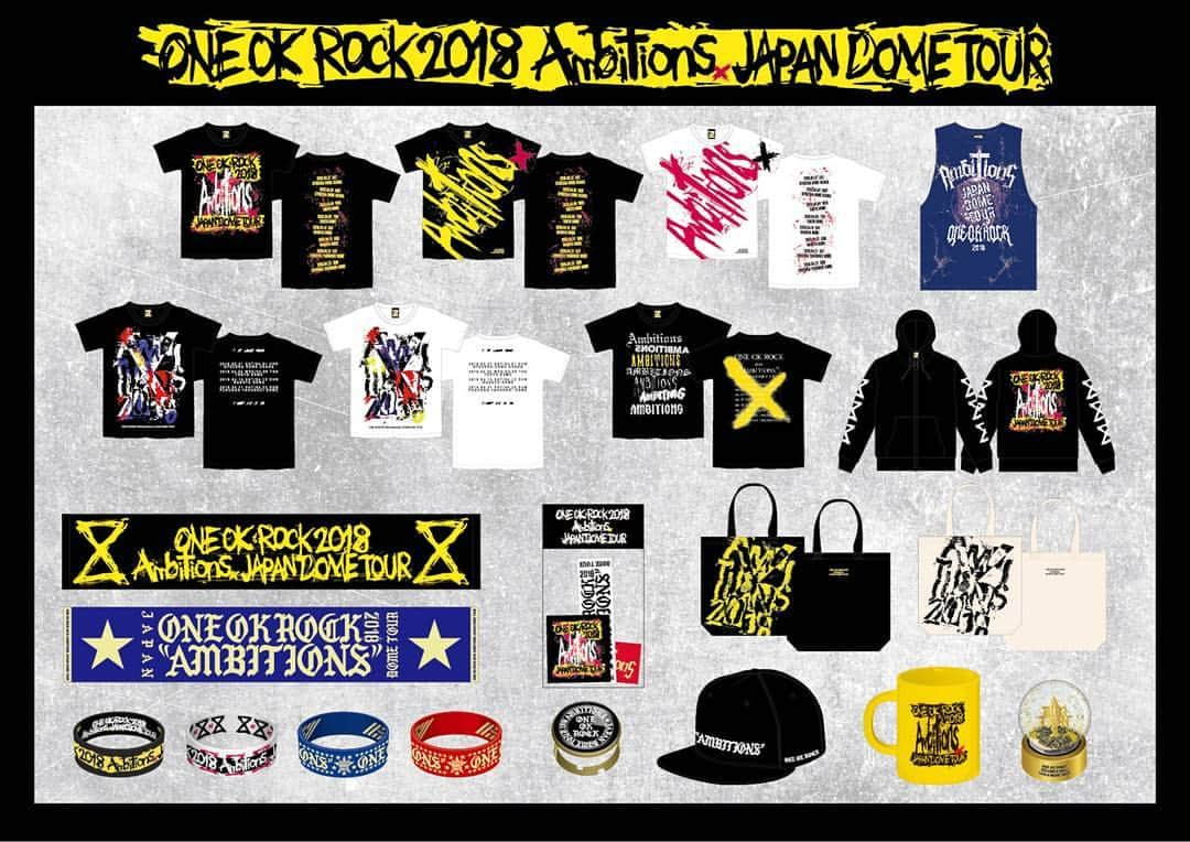 ONE OK ROCKさんのインスタグラム写真 - (ONE OK ROCKInstagram)「DON'T MISS OUT OUR AMBITIONS JAPAN DOME TOUR MERCH! #oneokrock」2月2日 15時04分 - oneokrockofficial