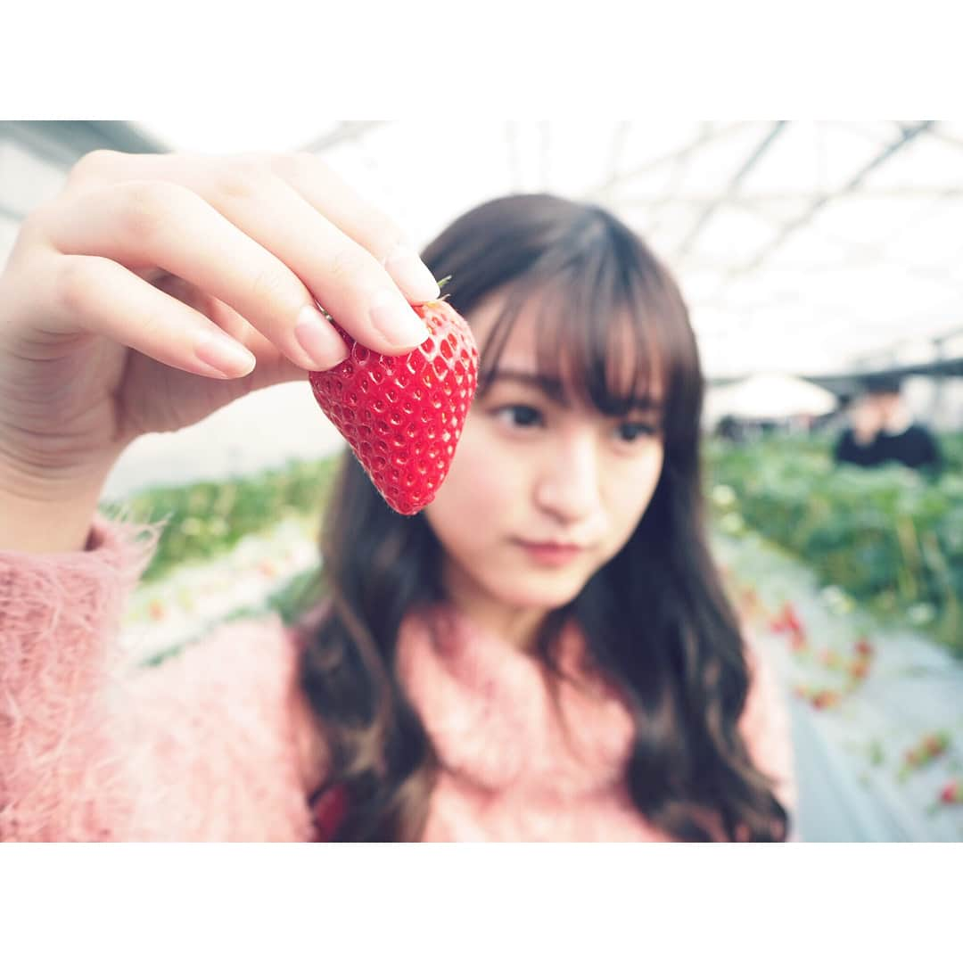 森高愛さんのインスタグラム写真 - (森高愛Instagram)「🍓👼💓 . . #スライドして見てね▶️ #いちご狩り #いちご狩りコーデ #夜ご飯は恵方巻き食べたよ #節分 #恵方巻き  #みなさんに福がきますように 😌」2月3日 21時30分 - ai_moritaka_official