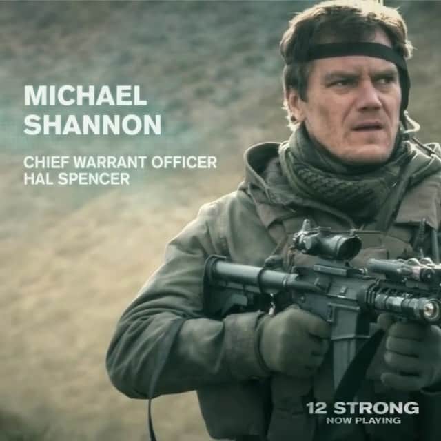 のインスタグラム：「#Repost @12strongmovie ・・・ Don't miss Michael Shannon as Chief Warrant Officer Hal Spencer in #12StrongMovie, now playing everywhere. Get tickets: LINK IN BIO」