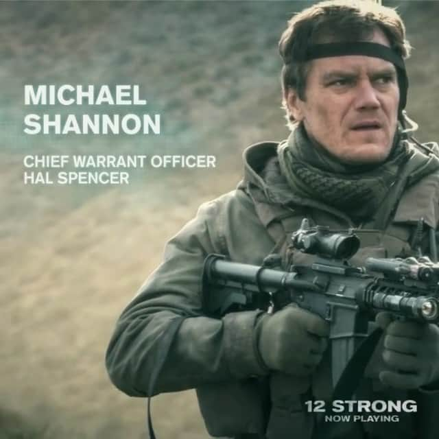 ジェリー・ブラッカイマーのインスタグラム：「#Repost @12strongmovie ・・・ Don't miss Michael Shannon as Chief Warrant Officer Hal Spencer in #12StrongMovie, now playing everywhere. Get tickets: LINK IN BIO」