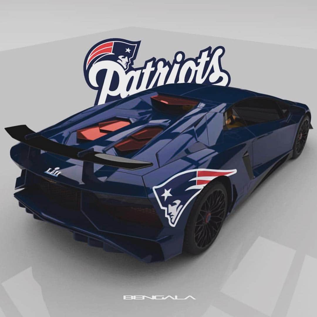 Lamborghiniのインスタグラム：「• Eagles or Patriots • #superbowl52 @bengalaautodesign」