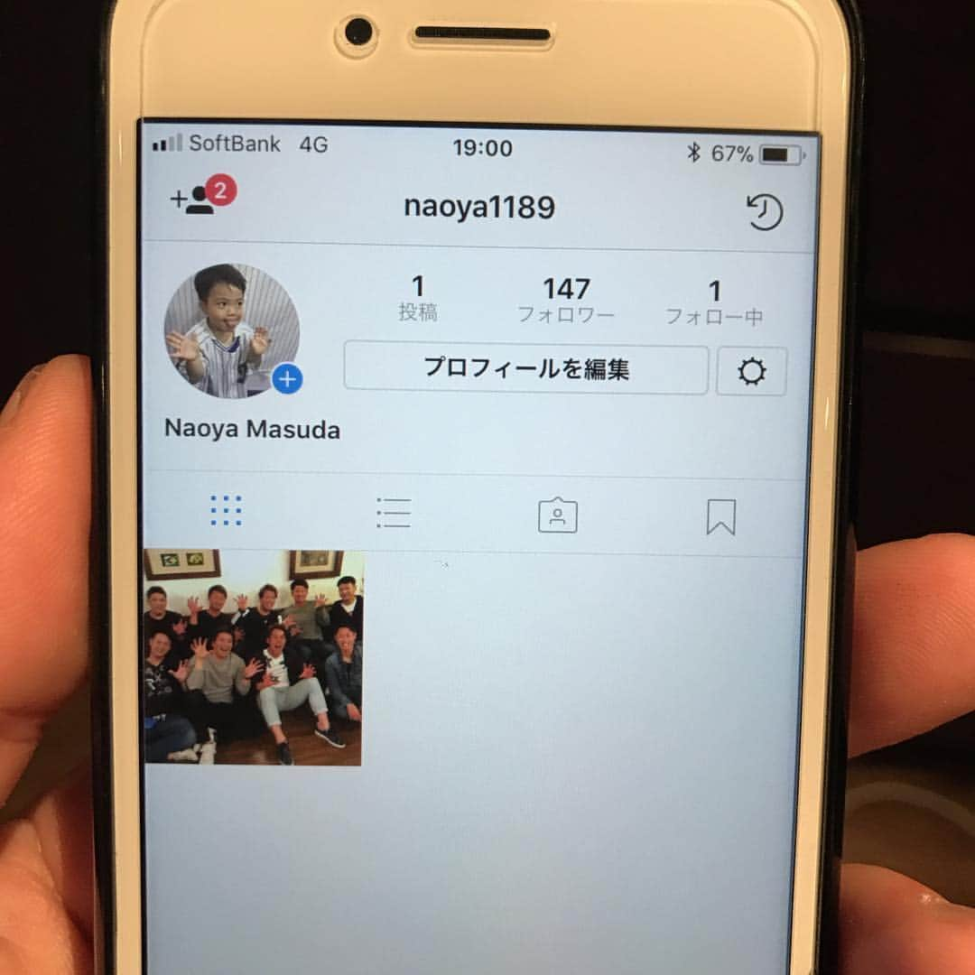 益田直也さんのインスタグラム写真 - (益田直也Instagram)「みなさん結局 ログインできなかったので こちらにフォロー お願いします！ たくさんフォローしてください😛」2月5日 19時01分 - masuda1189