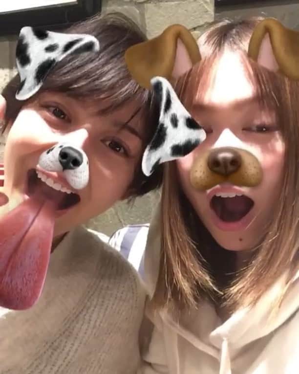 Rioのインスタグラム：「・北千住ismさんなうー！💓✨⭐️ ・ ・やっと来られたよーん❤️😆✨ ・ ・大好きな方にも会えたぁー❤️❤️❤️ ・ ・駐車場でばったりっ🤣⭐️🍒💓 ・  #rio#japan#hairsalon#ism#model#mix#ism北千住本店」