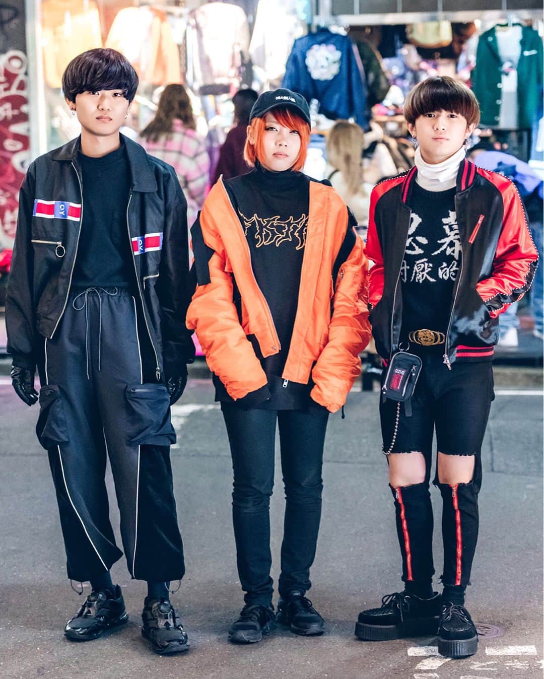 Harajuku Japanさんのインスタグラム写真 - (Harajuku JapanInstagram)「Harajuku students Yuta (@yyy_luv1127), Ando (@andrew_m818), and Ritsuki (@takeiritsuki) wearing dark streetwear looks by Japanese, Korean, and international designers including OY, Drinkscancode, Legenda, From K To All, I Am Not A Human Being, Another Youth, Demonia, and Codona De Moda.」3月2日 21時55分 - tokyofashion