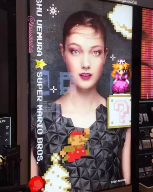 ユミ・ランバートのインスタグラム：「@shuuemura x MarioBros 💝 @uchiideafb」