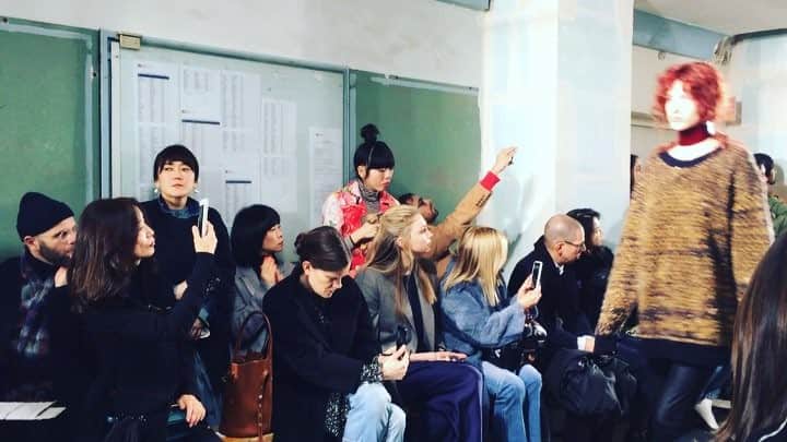 ノリタカタテハナのインスタグラム：「Junya Watanabe Automne / Hiver 2018-2019 #junyawatanabe #commedesgarcons #fashionweekparis2018」