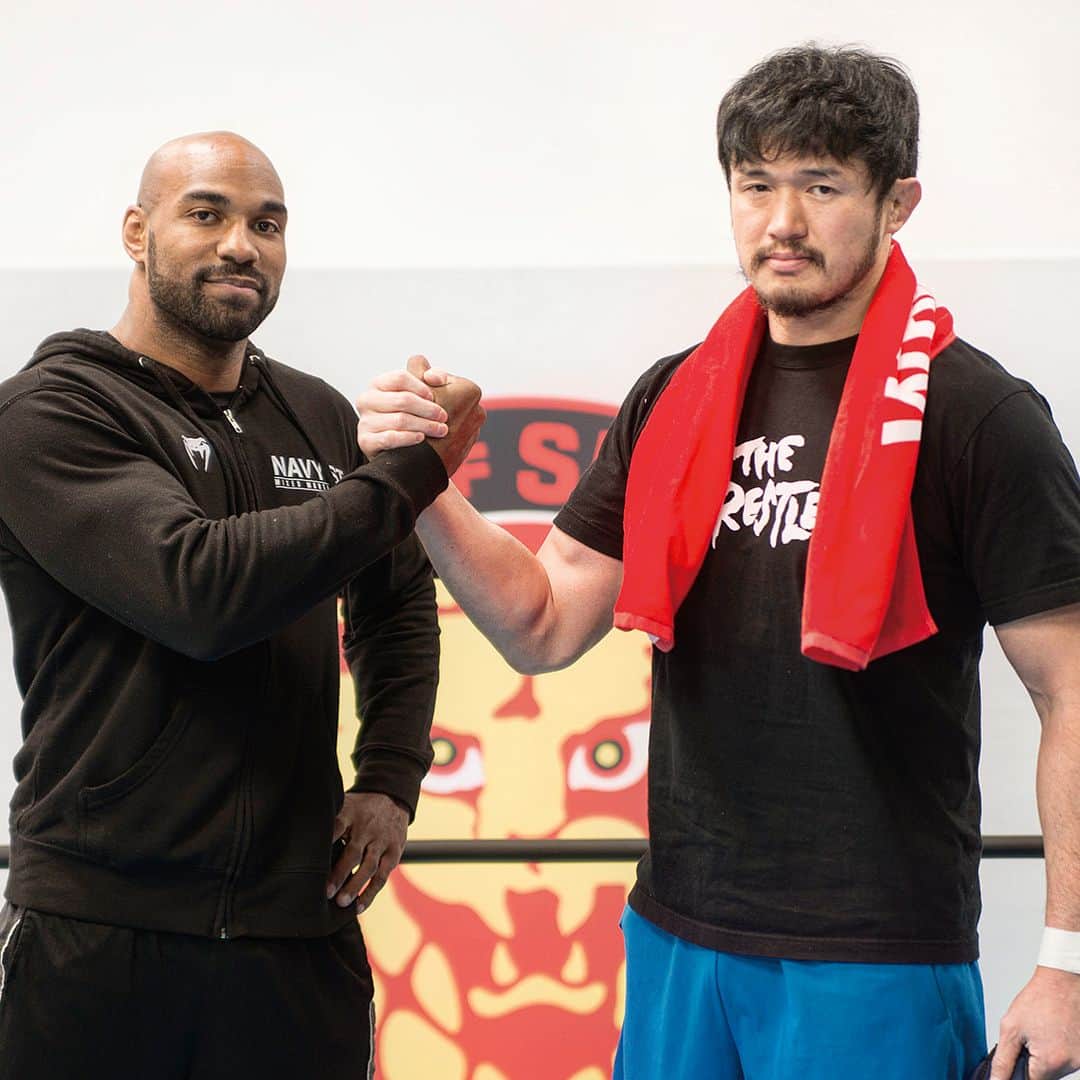 のインスタグラム：「#KatsuyoriSHIBATA in #LADOJO!! 🦁 柴田勝頼選手がロサンゼルス道場・スプリングキャンプのヘッドコーチに就任！ #njpw #njpwUSA」