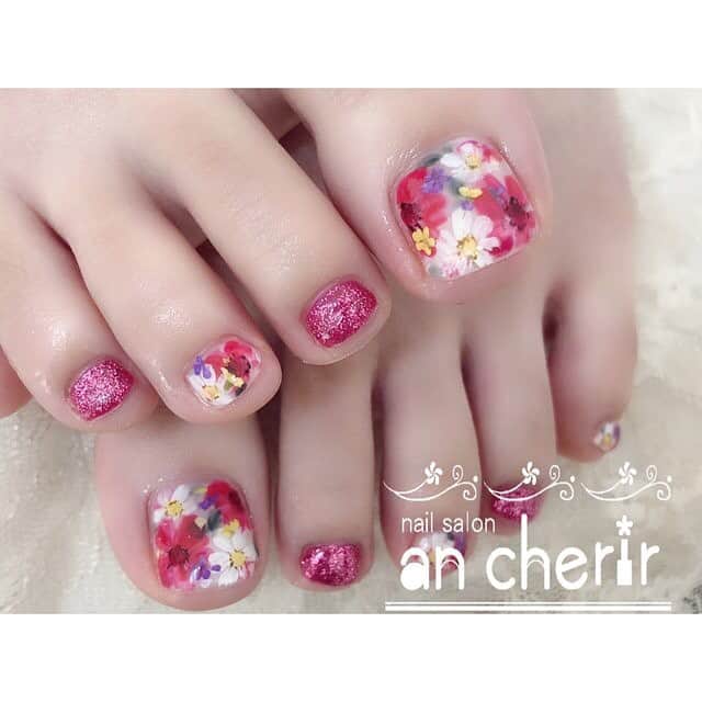 ネイルブック 公式 さんのインスタグラム写真 ネイルブック 公式 Instagram Nailbook Jp ネイルブック ネイルデザインランキング 18年2月26日 3月4日までに かわいい を1番沢山getしたフットデザイン