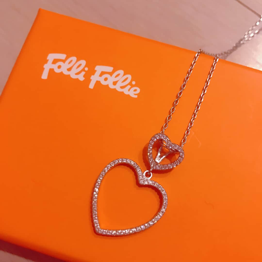 青木美沙子さんのインスタグラム写真 - (青木美沙子Instagram)「ハートのネックレスカワイイ💓#follifollie #heart #necklace #misakoaoki#ロリータファッション」2月11日 12時44分 - misakoaoki