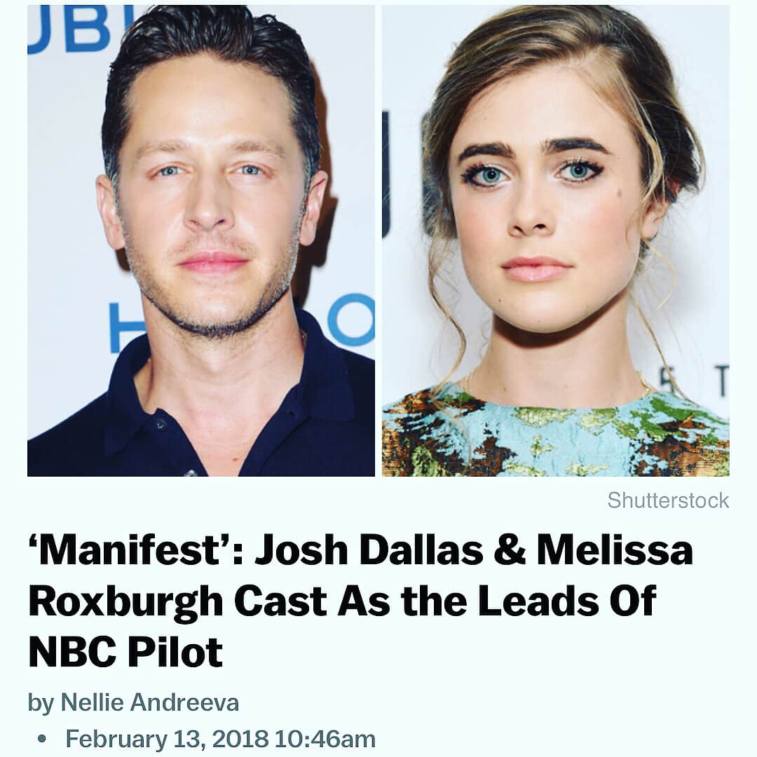 ジョシュア・ダラスのインスタグラム：「So excited about this! #manifest @nbc @mroxburgh」