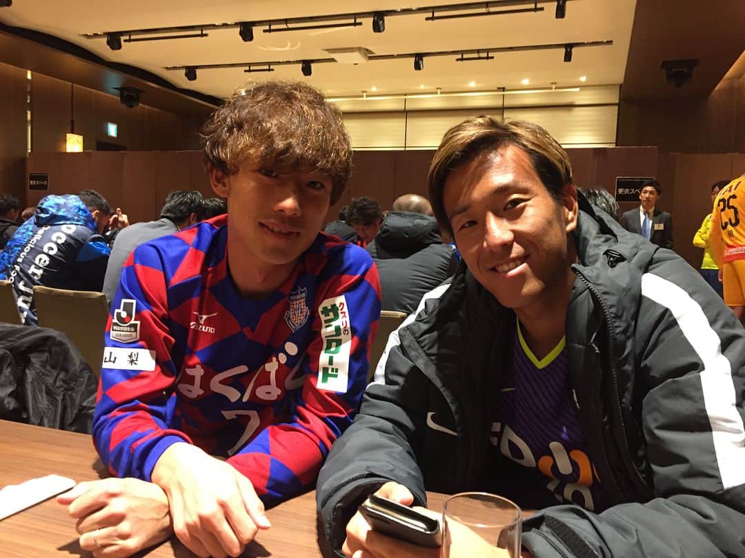 堀米勇輝のインスタグラム：「キックオフカンファレンス 出席してきました！！ いよいよ開幕！！ #Jリーグ開幕 #柏好文選手 #染谷悠太選手  #加部未蘭」