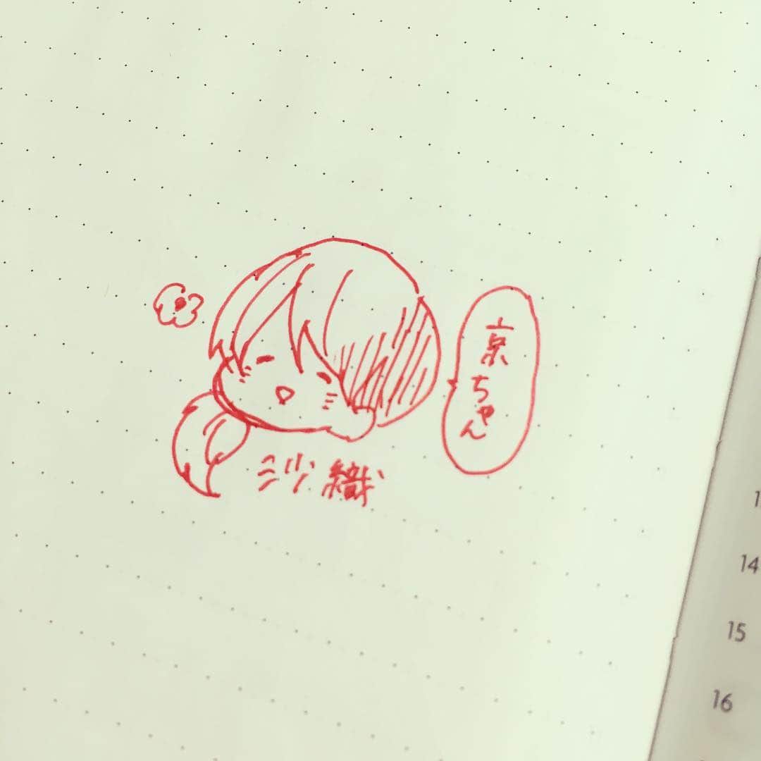 深町なかのインスタグラム：「昔の手帳開いてたらなんだか可愛い落書きを見つけた」